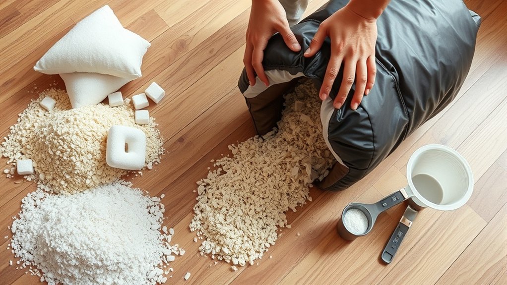 choosing boxing bag filling