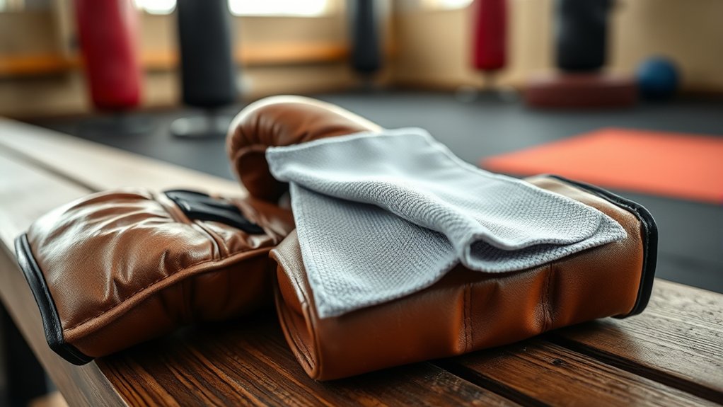 wipe gloves to prevent odors